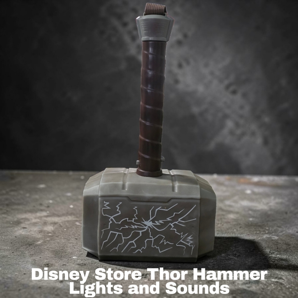 Disney Marvel Thor Mjolnir Hammer Toy Lightning Strikes and Sound